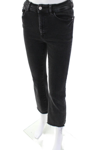DL1961 Womens Bridget Boot High Rise Instasculpt Jeans Black Size 26