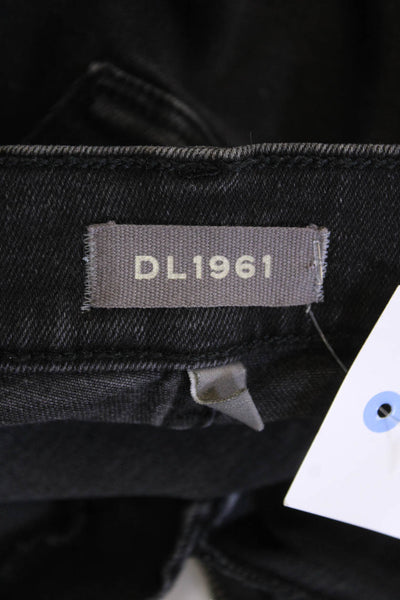 DL1961 Womens Bridget Boot High Rise Instasculpt Jeans Black Size 26