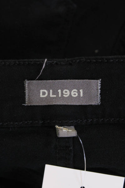 DL1961 Womens Cotton Bridget Boot High Rise Instasculpt Jeans Black Size 26