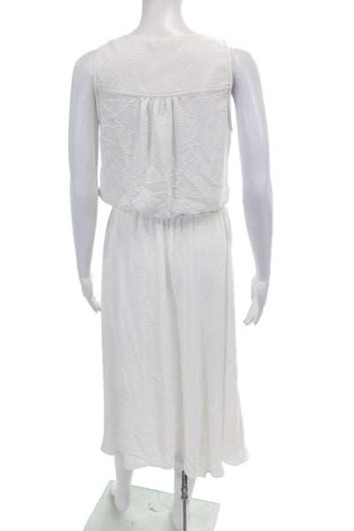 Ramy Brook Womens Sleeveless Full Length A Line Maxi Dress White Size Small