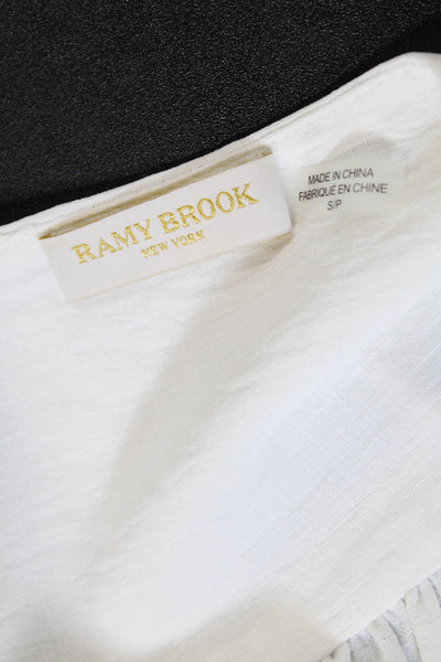 Ramy Brook Womens Sleeveless Full Length A Line Maxi Dress White Size Small