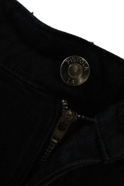 Pistola Womens Cotton Dark Washed Fringed Hem Bootcut Jeans Blue Size EUR 25