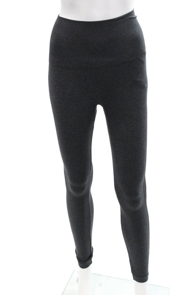 Spanx Womens High Waisted Casual Stretch Athletic Leggings Dark Gray Size S