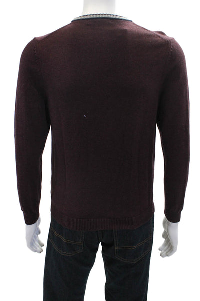 Brooks Brothers Red Fleece Boys Long Sleeve Crew Neck Pocket Sweater Red Large
