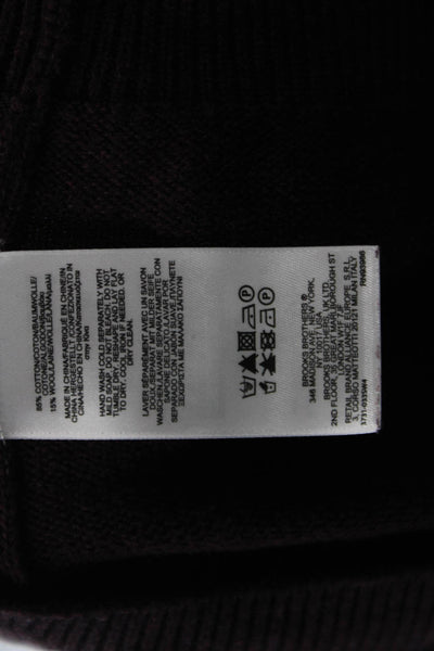 Brooks Brothers Red Fleece Boys Long Sleeve Crew Neck Pocket Sweater Red Large