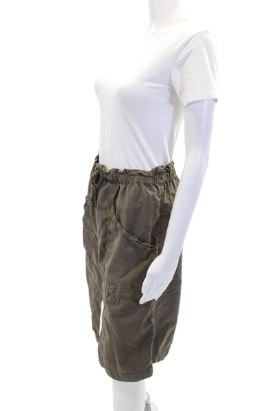 Pilcro and the Letterpress Anthropologie Womens Straight Skirt Brown Size M