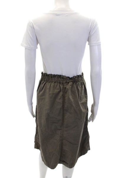 Pilcro and the Letterpress Anthropologie Womens Straight Skirt Brown Size M
