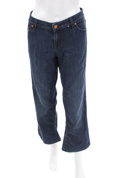 Raven Denim Womens Cotton Dark Wash Denim Low-Rise Bootcut Jeans Blue Size 31