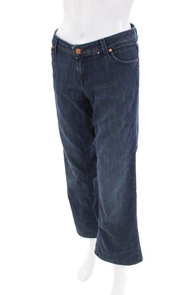 Raven Denim Womens Cotton Dark Wash Denim Low-Rise Bootcut Jeans Blue Size 31