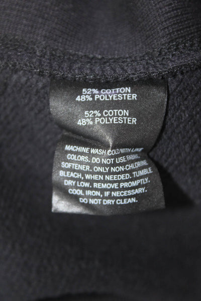 Cloudflare Womens Cotton Full Zippered Hooded Basic Jacket Black Size M