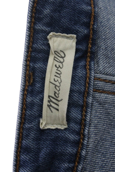 Madewell Womens Cotton Curvy Perfect Vintage Straight Jeans Blue Size 27