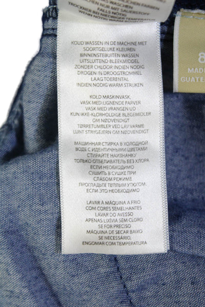 Michael Kors Womens Cotton Mid-Rise Zip Skinny Denim Jeans Blue Size 8