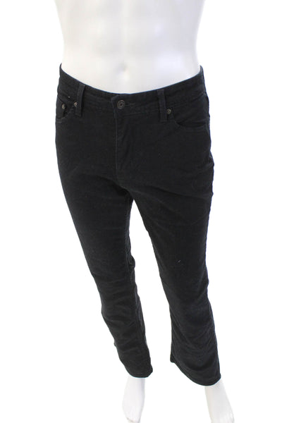 Levi Strauss & Co Girls Cotton Zippered Bootcut Denim Jeans Black Size 10