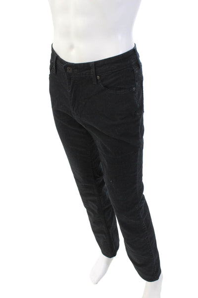 Levi Strauss & Co Girls Cotton Zippered Bootcut Denim Jeans Black Size 10