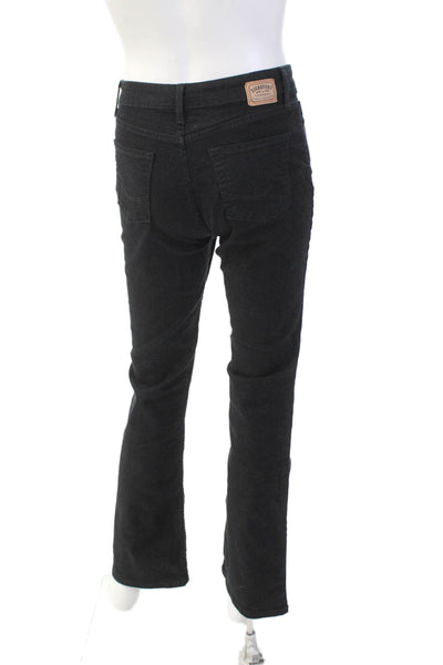 Levi Strauss & Co Girls Cotton Zippered Bootcut Denim Jeans Black Size 10