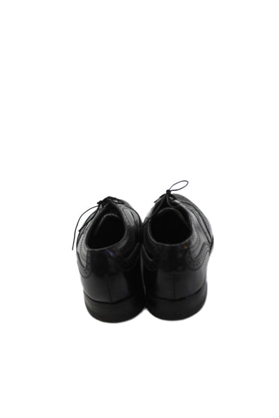 Florsheim Mens Perforated Lace-Up Oxfords Dress Shoes Black Size 8