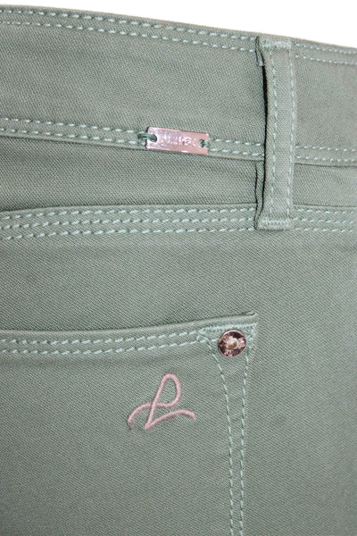 DL1961 Womens Angel Mid Rise Skinny Ankle Pants Versailles Green Size 26