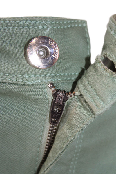 DL1961 Womens Angel Mid Rise Skinny Ankle Pants Versailles Green Size 26