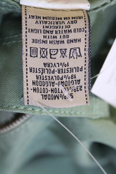 DL1961 Womens Angel Mid Rise Skinny Ankle Pants Versailles Green Size 26