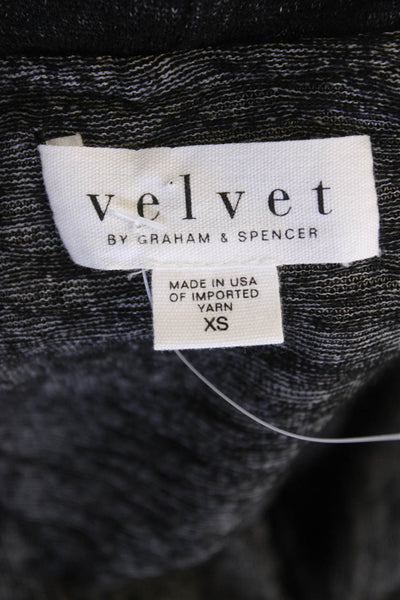 Velvet by Graham & Spencer Womens Turtleneck Sweater Black Size Extra Small