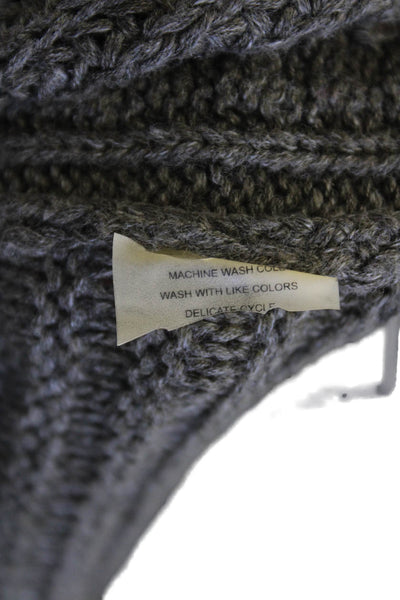 Margaret OLeary Womens Crew Neck Sweater Gray Cotton Size Extra Small