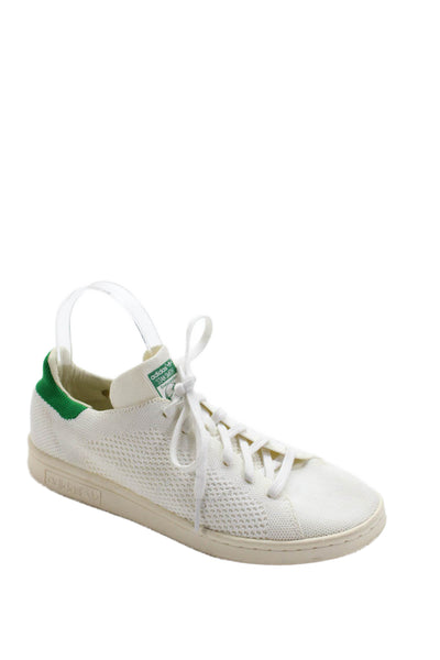 Adidas Stan Smith Mens Low Top Lace Up Sneakers White Green Size 6.5