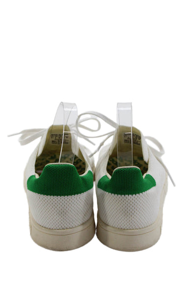 Adidas Stan Smith Mens Low Top Lace Up Sneakers White Green Size 6.5