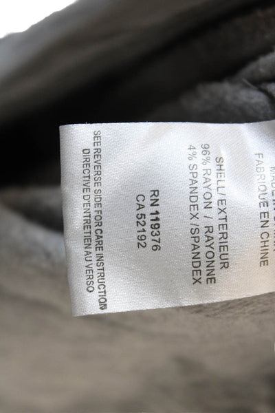 Helmut Lang Womens High Neck Drawstring Pullover Sweatshirt Gray Size PP