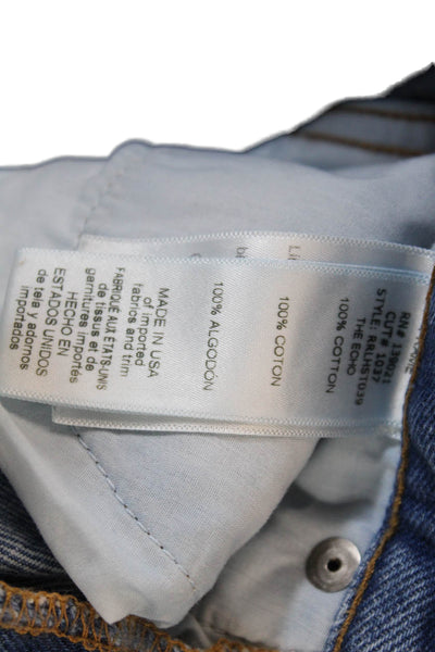 Frame Denim Womens Cotton Light Wash Le High Straight Jeans Blue Size 25