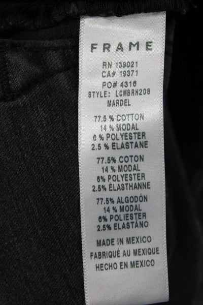 Frame Womens Cotton Distressed Ankle Detail Flared Leg Jeans Gray Size 23