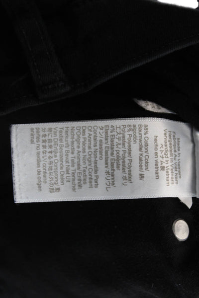 J Crew Womens Billie Demi Bootcut Crop Jeans Black Size 29
