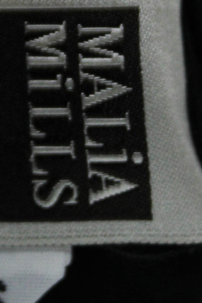 Malia Mills Womens Cotton Polka Dot Short Sleeve Shift Dress Black Size 6
