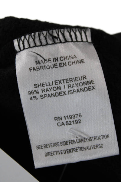 Helmut Lang Womens Long Sleeves Crew Neck Sweatshirt Black Size Medium