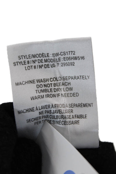 Helmut Lang Womens Long Sleeves Crew Neck Sweatshirt Black Size Medium