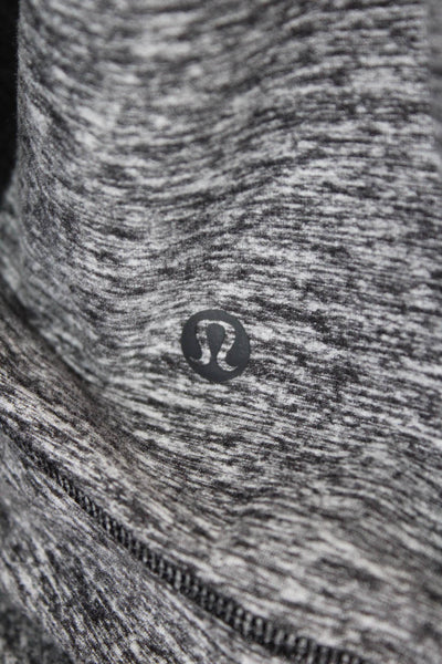 Lululemon Womens Heathered Cowl Neck Long Sleeve Activewear Top Gray Size 10