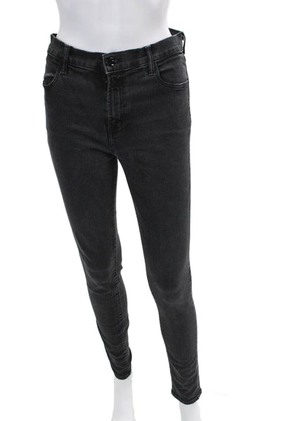 J Brand Womens Zipper Fly Maria High Rise Skinny Ankle Jeans Gray Size 29
