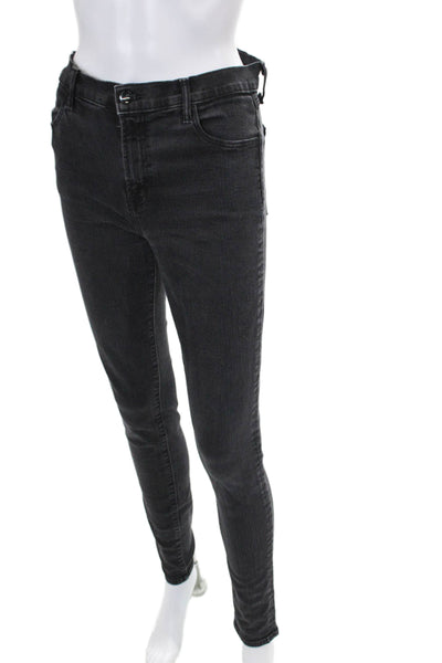 J Brand Womens Zipper Fly Maria High Rise Skinny Ankle Jeans Gray Size 29