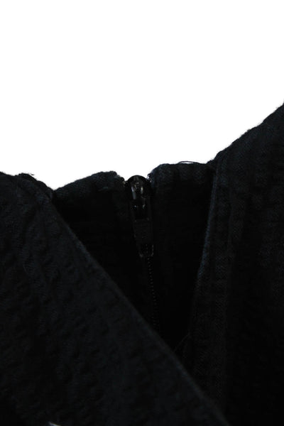 Mara Hoffman Womens High Rise Tie Waist Shorts Black Cotton Size Small