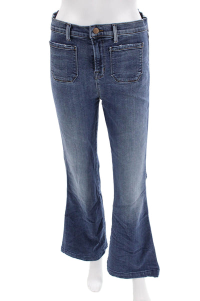 J Brand Womens Cotton Zip Button Boot Cut Leg Jeans Blue Size EUR 30