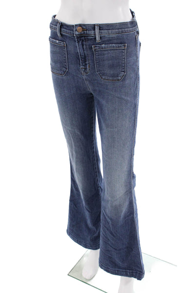 J Brand Womens Cotton Zip Button Boot Cut Leg Jeans Blue Size EUR 30