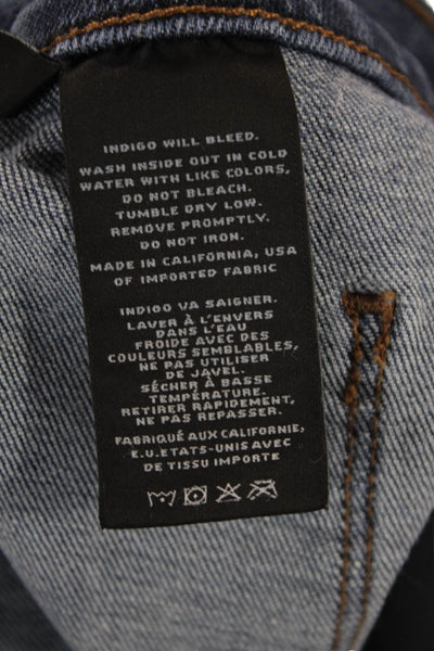 J Brand Womens Cotton Zip Button Boot Cut Leg Jeans Blue Size EUR 30