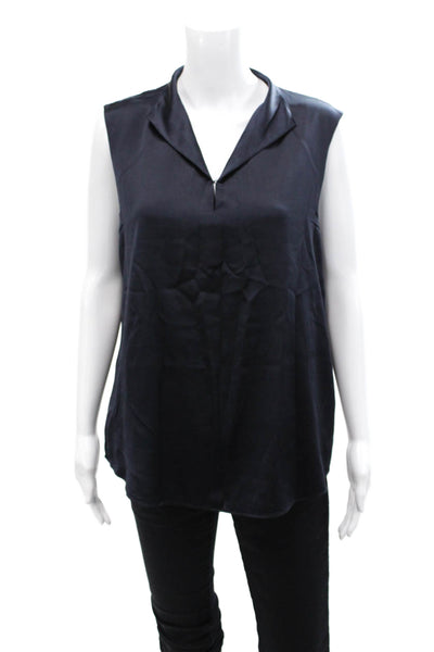 Boss Hugo Boss Womens Sleeveless V-Neck Camisole Blouse Blue Size M