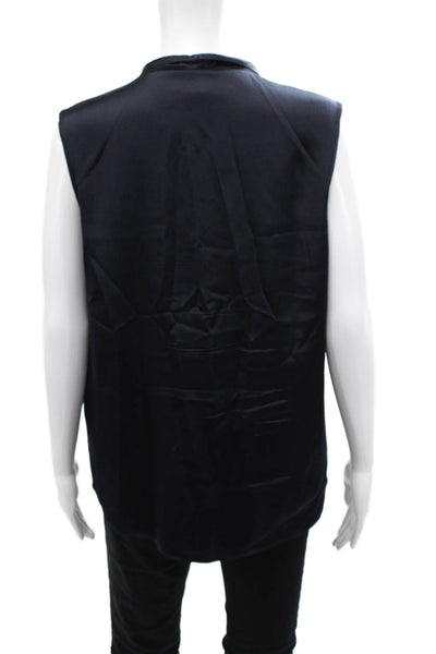Boss Hugo Boss Womens Sleeveless V-Neck Camisole Blouse Blue Size M