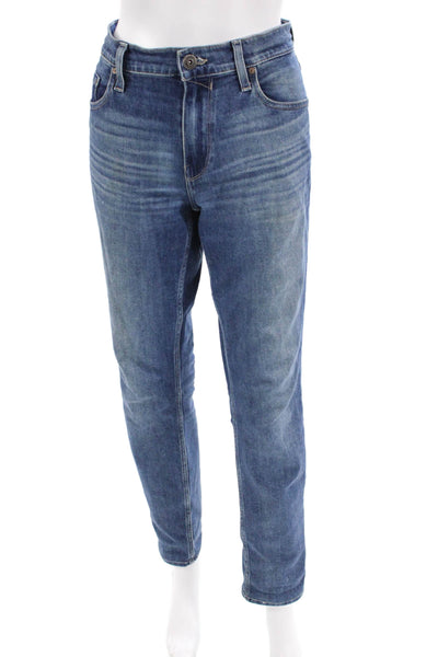 Paige Black Label Womens Skinny Leg Louis Wash Lennox Jeans Blue Cotton Size 33