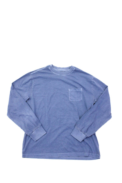 Crewcuts Boys Cotton Round Neck Long Sleeve Pullover Sweatshirt Blue Size 2XL