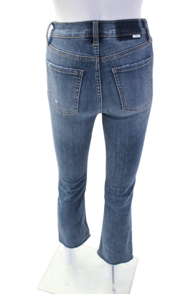 Daze Womens Repreve High Rise Boot Cut Jeans Blue Cotton Size 25
