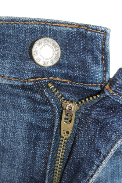 Daze Womens Repreve High Rise Boot Cut Jeans Blue Cotton Size 25