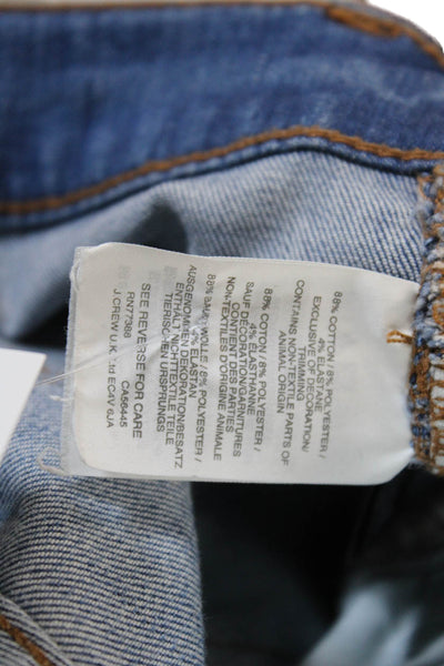Madewell Womens Button Up Cali Demi Boot Cut Jeans Blue Cotton Size 26