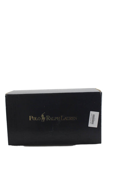 Polo Ralph Lauren Mens Vaughn Low-Top Slip-On Casual Sneakers Black Size 11.5D
