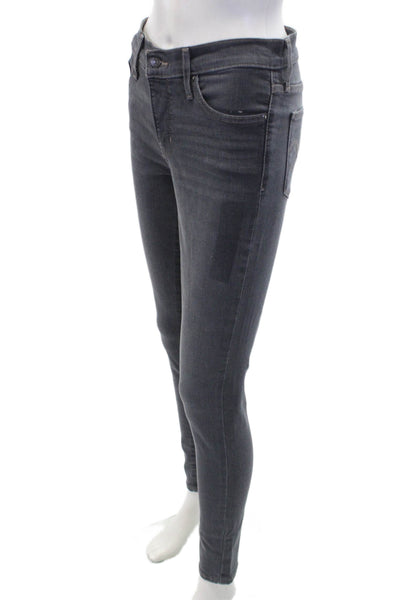 Levi Strauss & Co Womens Cotton 311 Shaping Skinny Jeans Gray Size 26